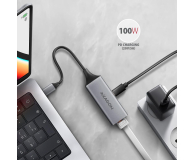 Axagon ADE-TXPD USB-C gigabit ethernet adapter z PD 100W - 1485410 - zdjęcie 3